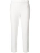 Theory Slim-fit Cropped Trousers - White