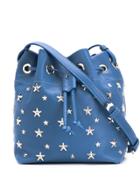 Jimmy Choo Small Juno Star-studded Bucket Bag - Blue