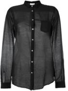 Forte Forte Sheer Shirt, Women's, Size: 2, Black, Silk/cotton