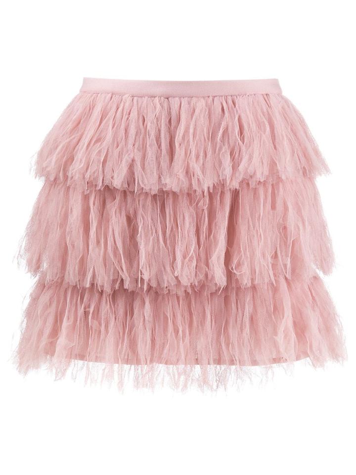 Red Valentino Tulle Fabric Mini Skirt - Neutrals