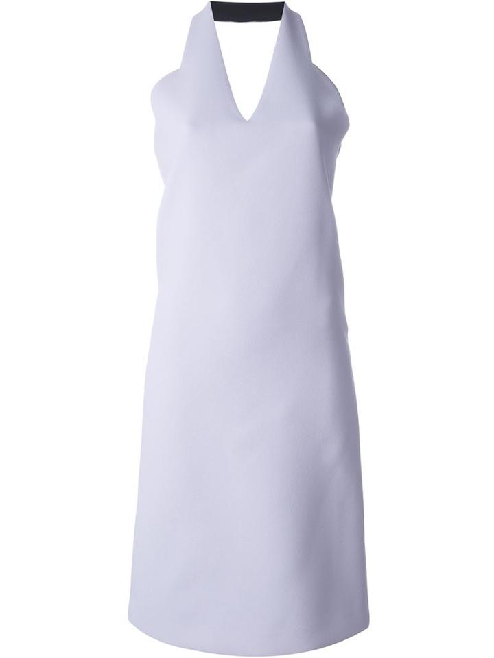 Carven Scalloped Trim Halterneck Dress
