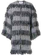 Sonia Rykiel Textured Tweed Coat - Black