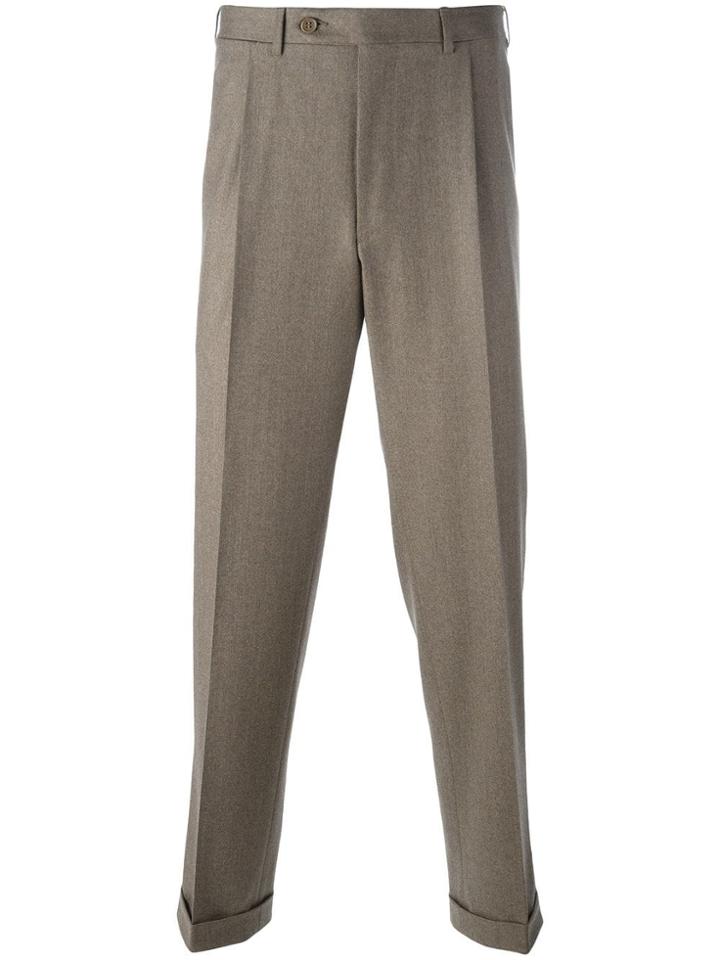 Canali Classic Trousers - Brown