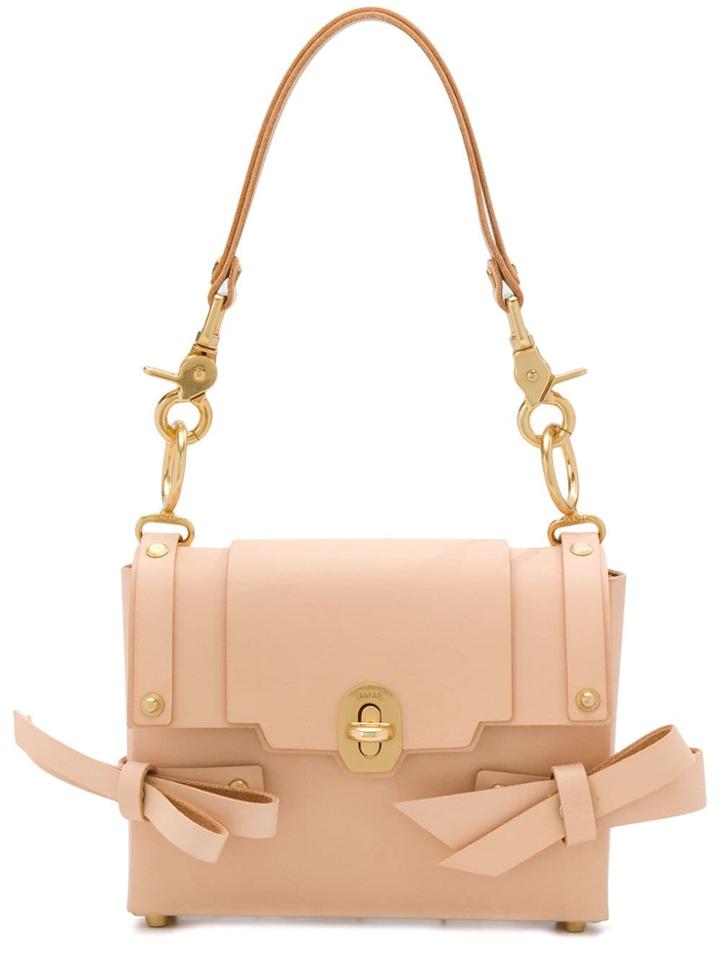 Niels Peeraer Bow-embellished Shoulder Bag - Neutrals