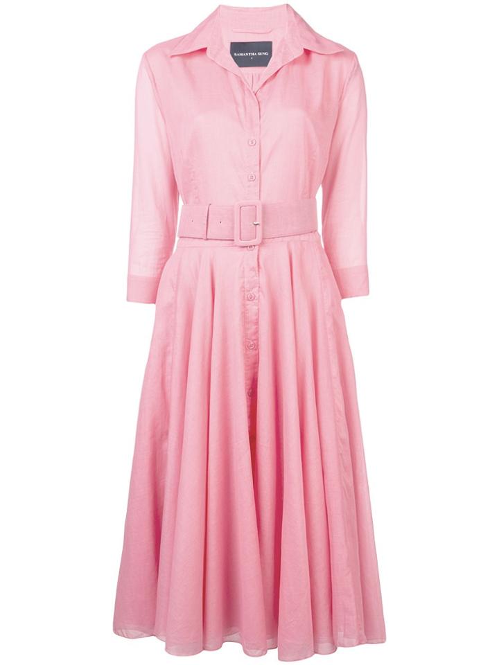 Samantha Sung Monotonous Summer Dress - Pink & Purple