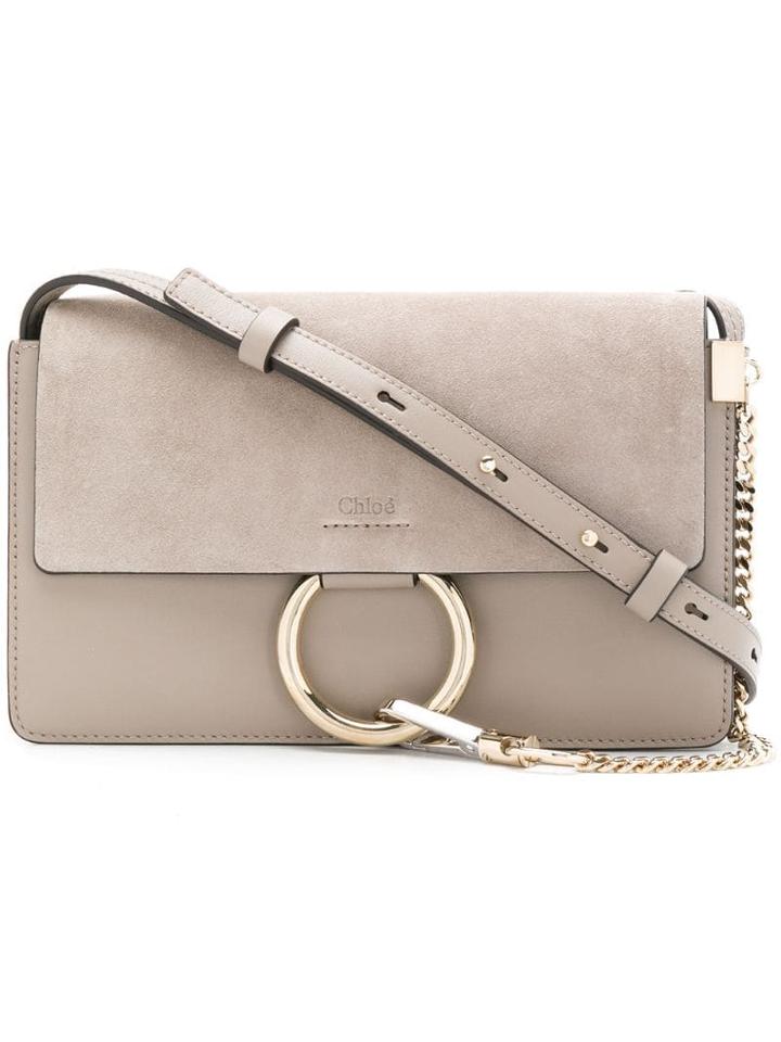 Chloé Small Faye Shoulder Bag - Neutrals