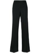 Red Valentino Tailored Wide-legged Trousers - Black