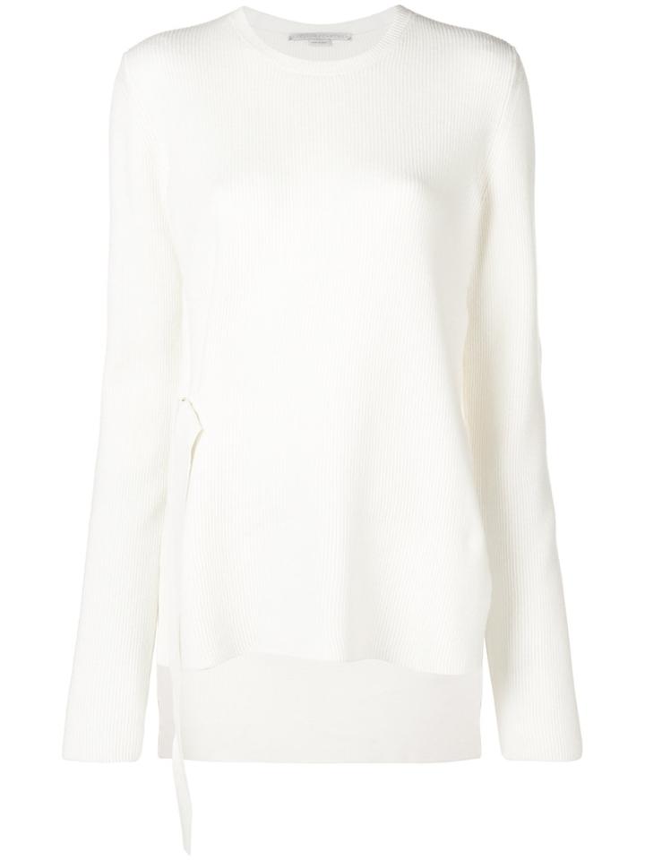 Stella Mccartney Asymmetric-hem Jumper - Nude & Neutrals