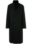 Lemaire Double Breasted Coat - Black