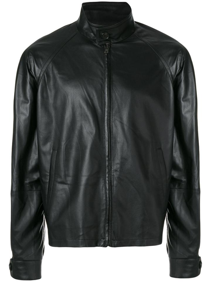Prada Lamb Leather Jacket - Black