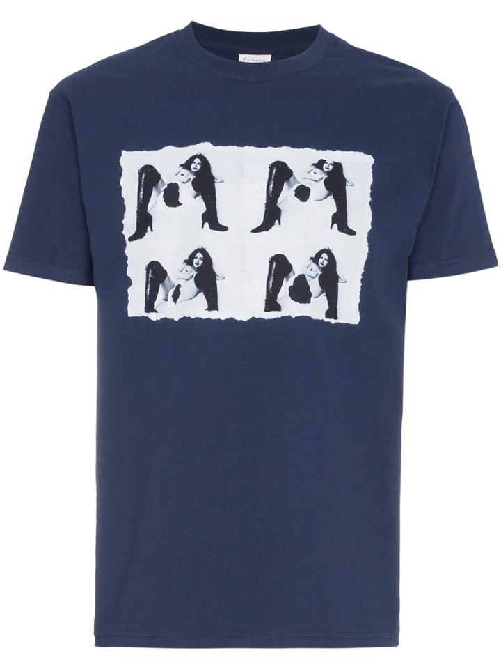 Just A T-shirt Woman Print T-shirt - Blue