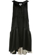 Koché Double-breasted Long Dress - Black