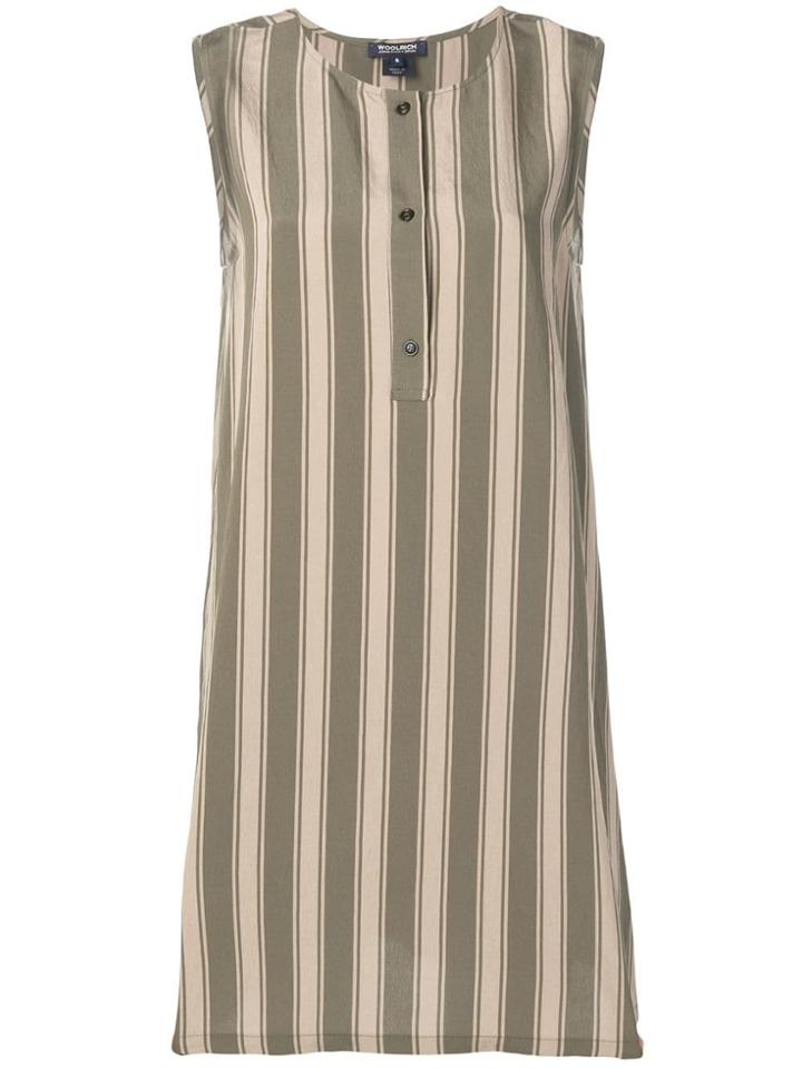 Woolrich Scully Striped Short Dress - Green