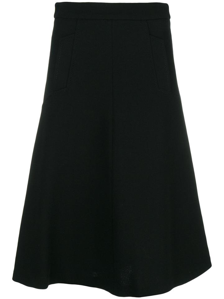 P.a.r.o.s.h. Flared A-line Skirt - Black