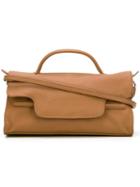 Zanellato Nina Shoulder Bag, Women's, Brown, Calf Leather