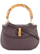 Gucci Vintage Bamboo Line 2way Tote - Brown
