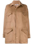Katharine Hamnett London Oversized Buttoned Coat - Brown
