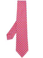 Kiton All Over Print Tie - Red