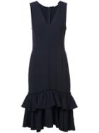 Tome Flared Mini Dress - Black