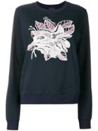 Just Cavalli Magnolia Appliqué Sweatshirt - Blue