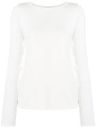 Max Mara Long Sleeve Top - White