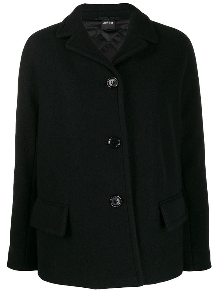 Aspesi Single-breasted Jacket - Black