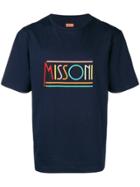 Missoni Mare Printed Logo T-shirt - Blue