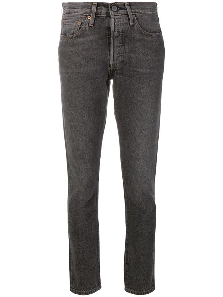 Levi's: Made & Crafted Skinny Jeans - Grey
