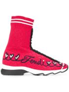 Fendi Knee-high 'sock' Sneakers - Red