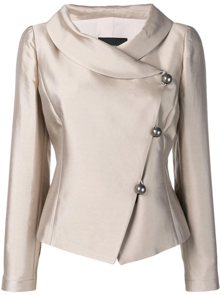 Emporio Armani Side Button Blazer - Neutrals
