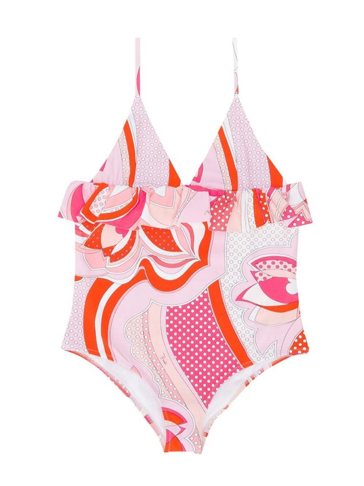 Emilio Pucci Junior Printed Swimsuit - Pink