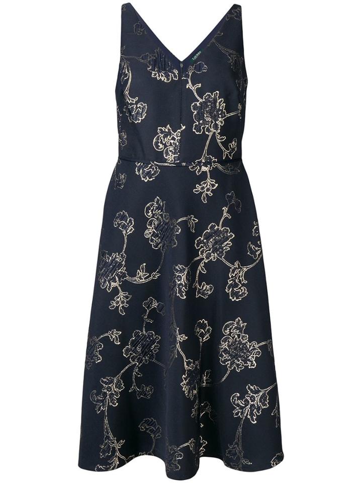 Lauren Ralph Lauren Yoly Midi Dress - Blue