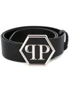 Philipp Plein 'delhi' Belt, Men's, Size: 95, Black, Calf Leather