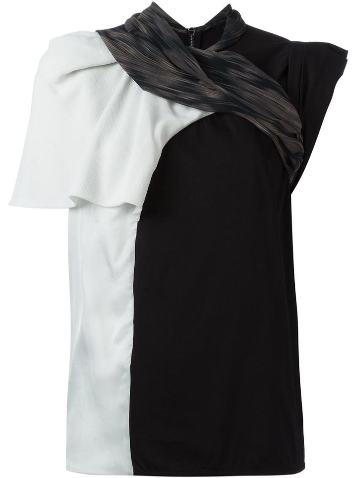 Rick Owens Croissant Top, Women's, Size: 40, Black, Silk/cotton/cupro