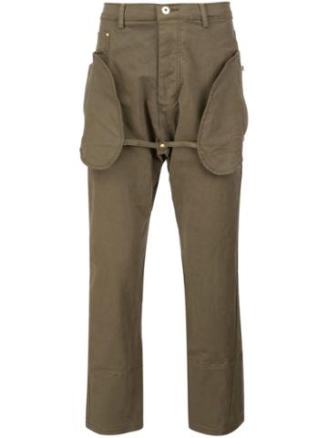 Mr. Completely Oval Pockets Straight Trousers