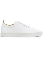 Thom Browne 4-bar Emboss Pebbled Leather Trainer - White