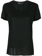 Y-3 Text Print Mesh T-shirt - Black