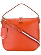 Bally - Striped Strap Shoulder Bag - Women - Calf Leather - One Size, Women's, Yellow/orange, Calf Leather