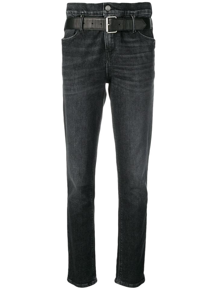 Rta Belted Jeans - Black