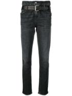 Rta Belted Jeans - Black