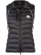 Moncler Padded Hooded Waistcoat - Black