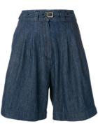 Woolrich Belted Shorts - Blue