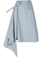 Drome Buckle Asymmetric Skirt - Grey