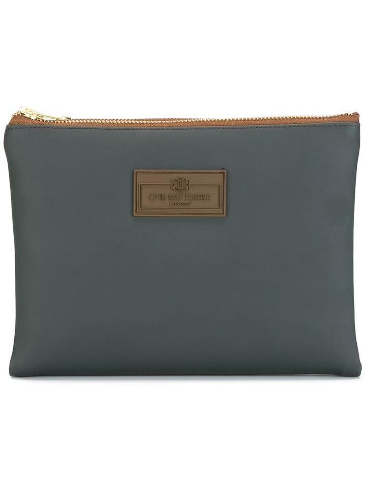 Otis Batterbee Fold Over Make Up Clutch, Women's, Black, Nylon/pvc
