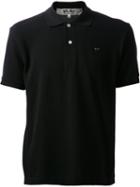 Comme Des Garçons Play Mini Heart Polo Shirt, Men's, Size: S, Black, Cotton