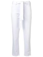 Cambio Belted Cropped Jeans - Blue