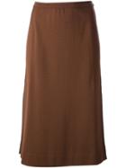 Missoni Vintage Pleat Detail Skirt - Brown