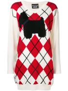 Boutique Moschino Scotty Dog Sweater Dress - Neutrals