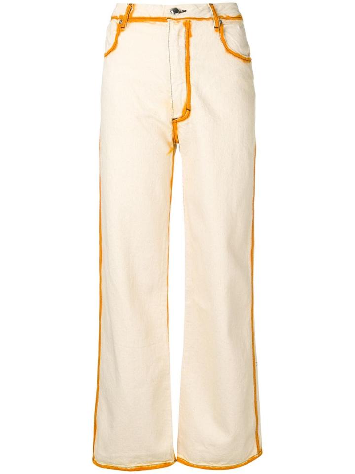 Eckhaus Latta Embellished Jeans - White