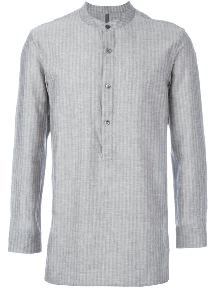 Attachment Striped Shirt